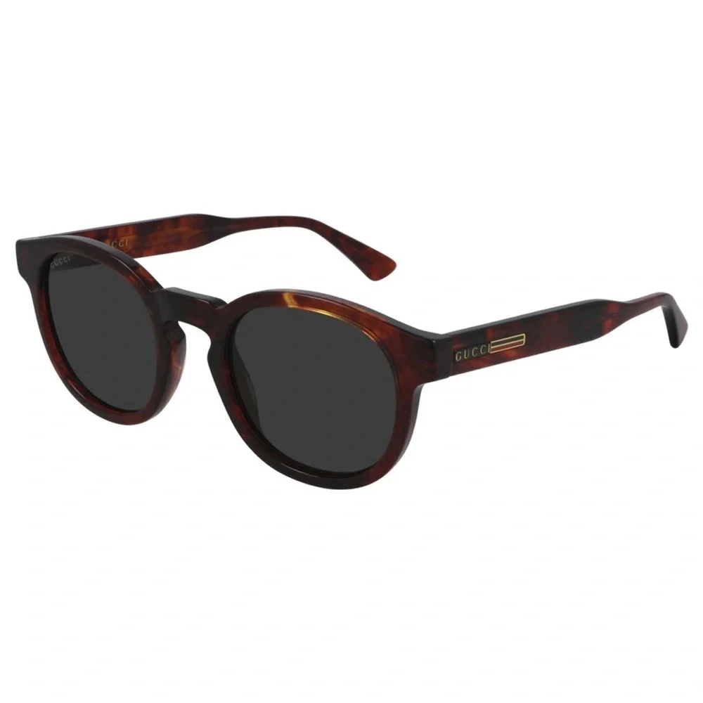 NEW GUCCI Men’s Grey Round Sunglasses GG0825S 005 49mm | Full Packaging
